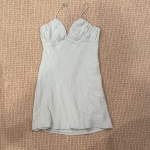 Princess Polly Soft Gray Mini Dress